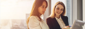 two women having a meeting