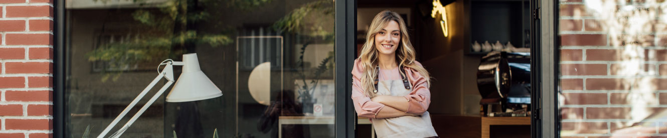small business owner at her store