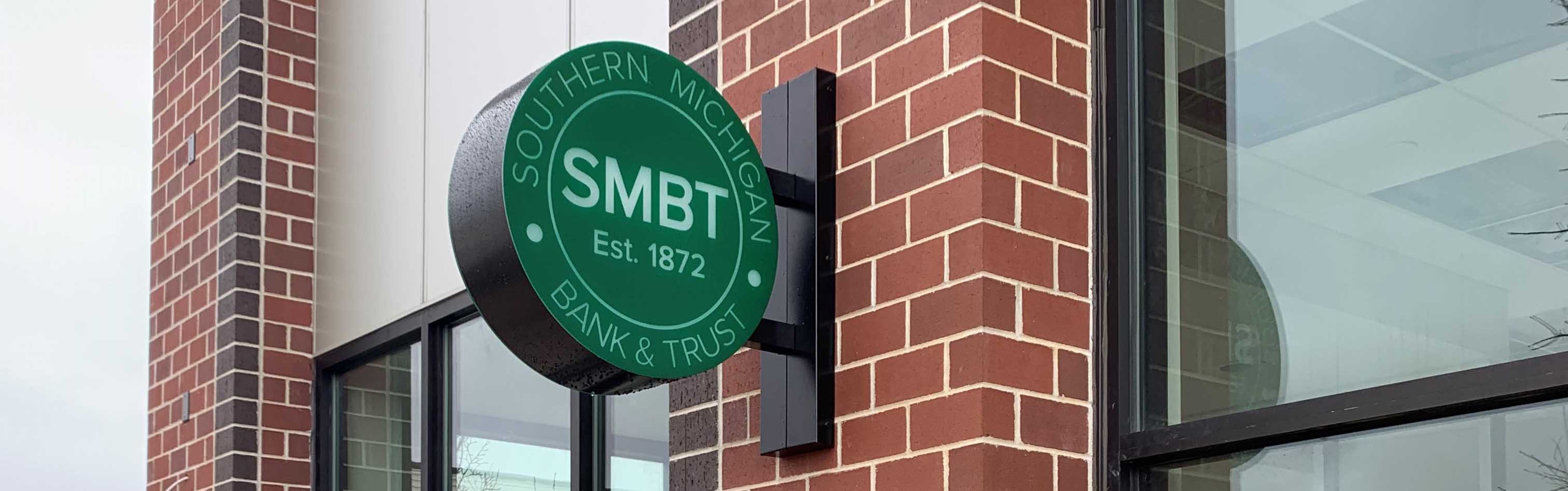 SMBT Blade Sign at 200 John Street in Sturgis