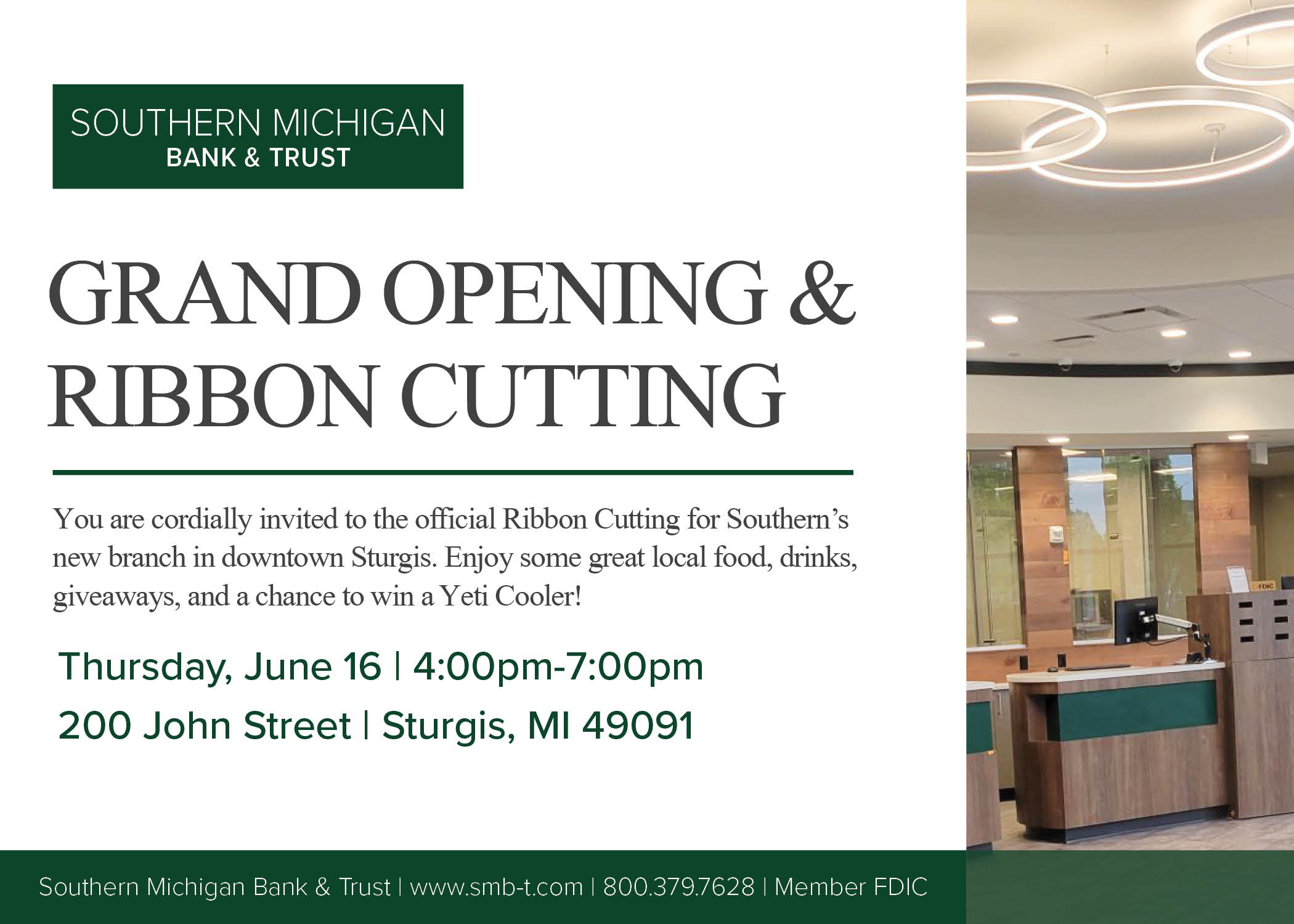 Sturgis Grand Opening & Ribbon Cutting Invitation