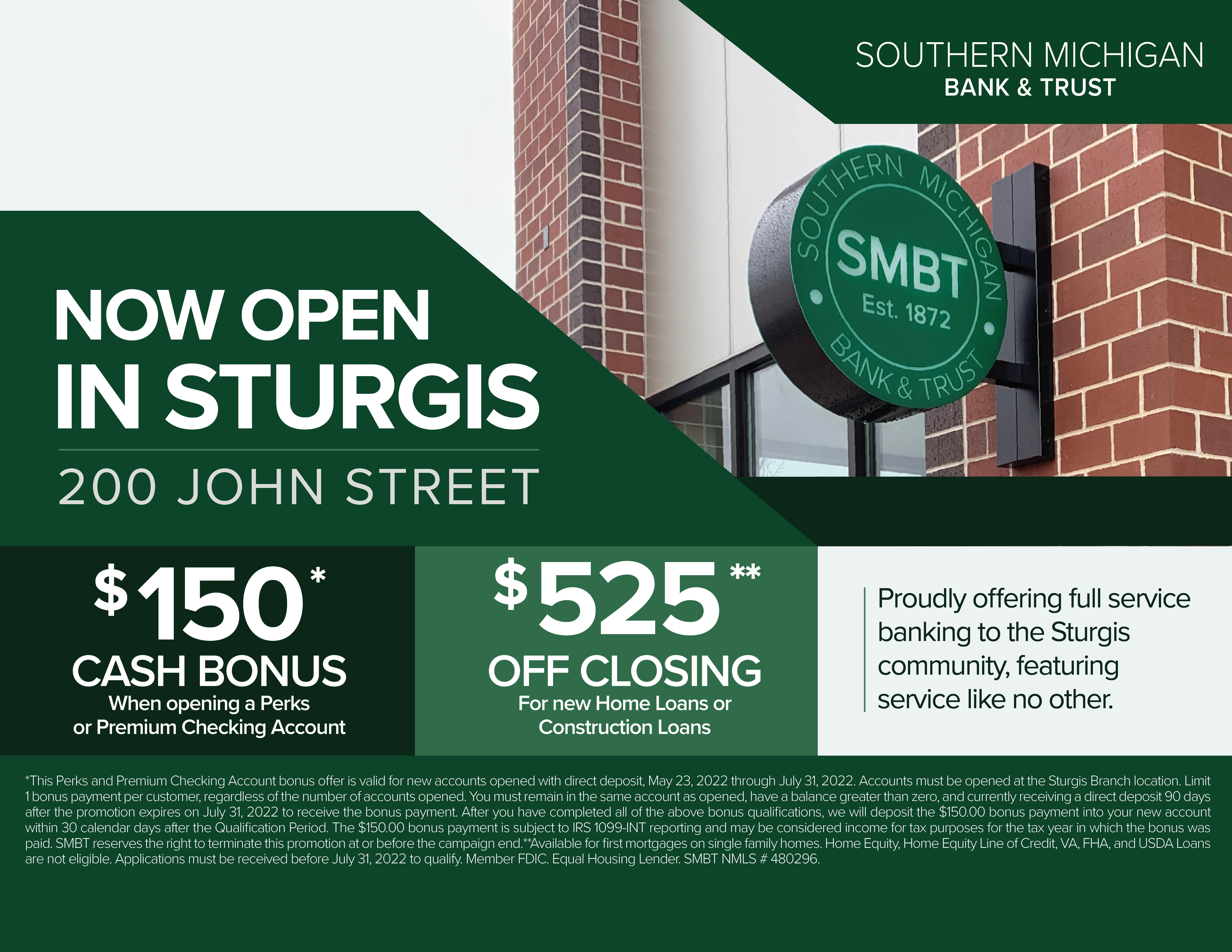 Sturgis Grand Opening Promotion