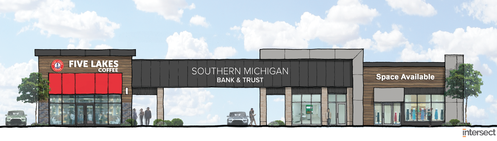 Coming soon to Sturgis Michigan! Drive-thru Branch connected to Five Lakes Coffee
